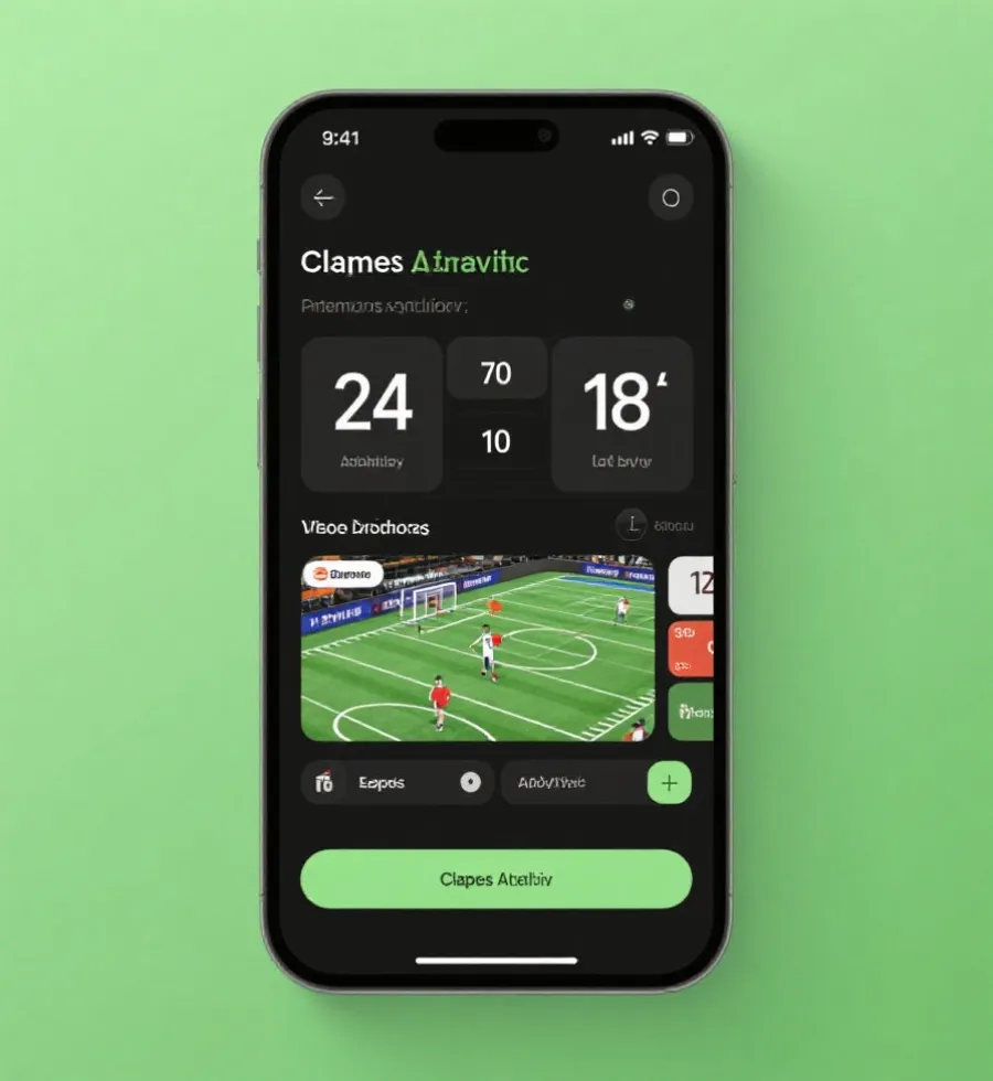 体育App下载中心实时比分与直播导航界面示意图